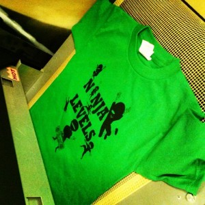 green lil ninja t-shirt